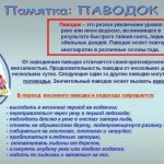 памятка паводок